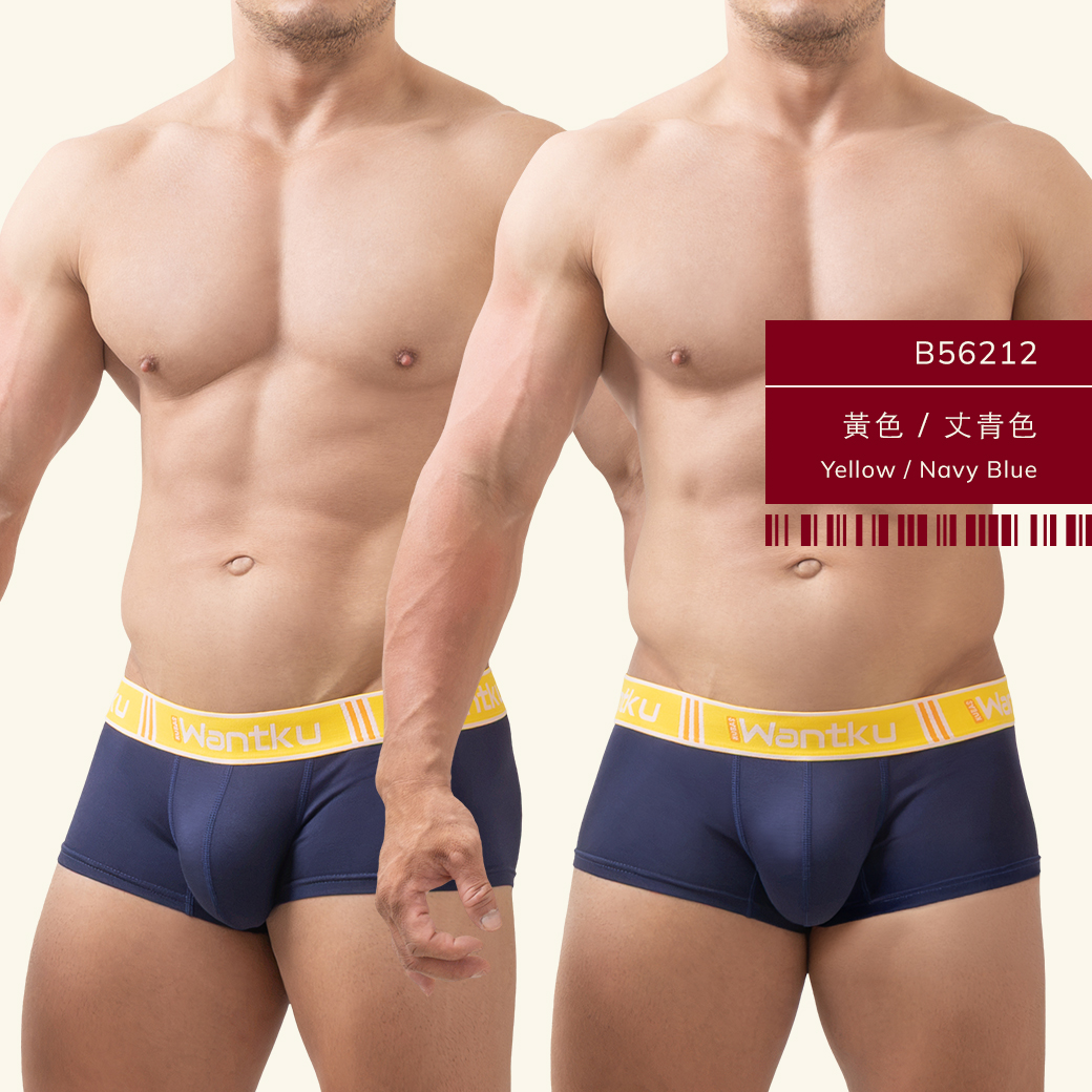 莫代爾內褲,男內褲,四角褲,素色內褲,玩酷子弟,WANTKU,B5621,Modal underwear,mens boxer briefs