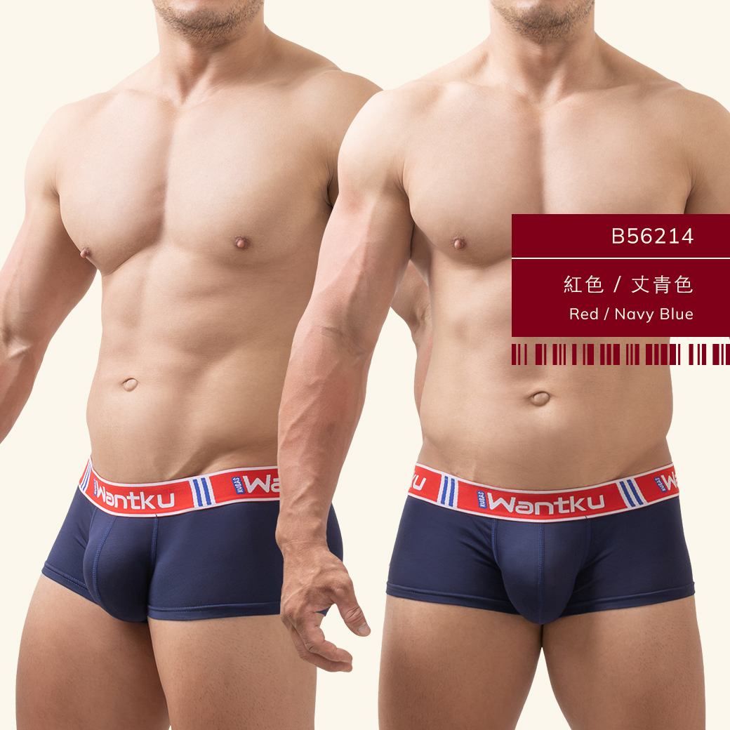 莫代爾內褲,男內褲,四角褲,素色內褲,玩酷子弟,WANTKU,B5621,Modal underwear,mens boxer briefs