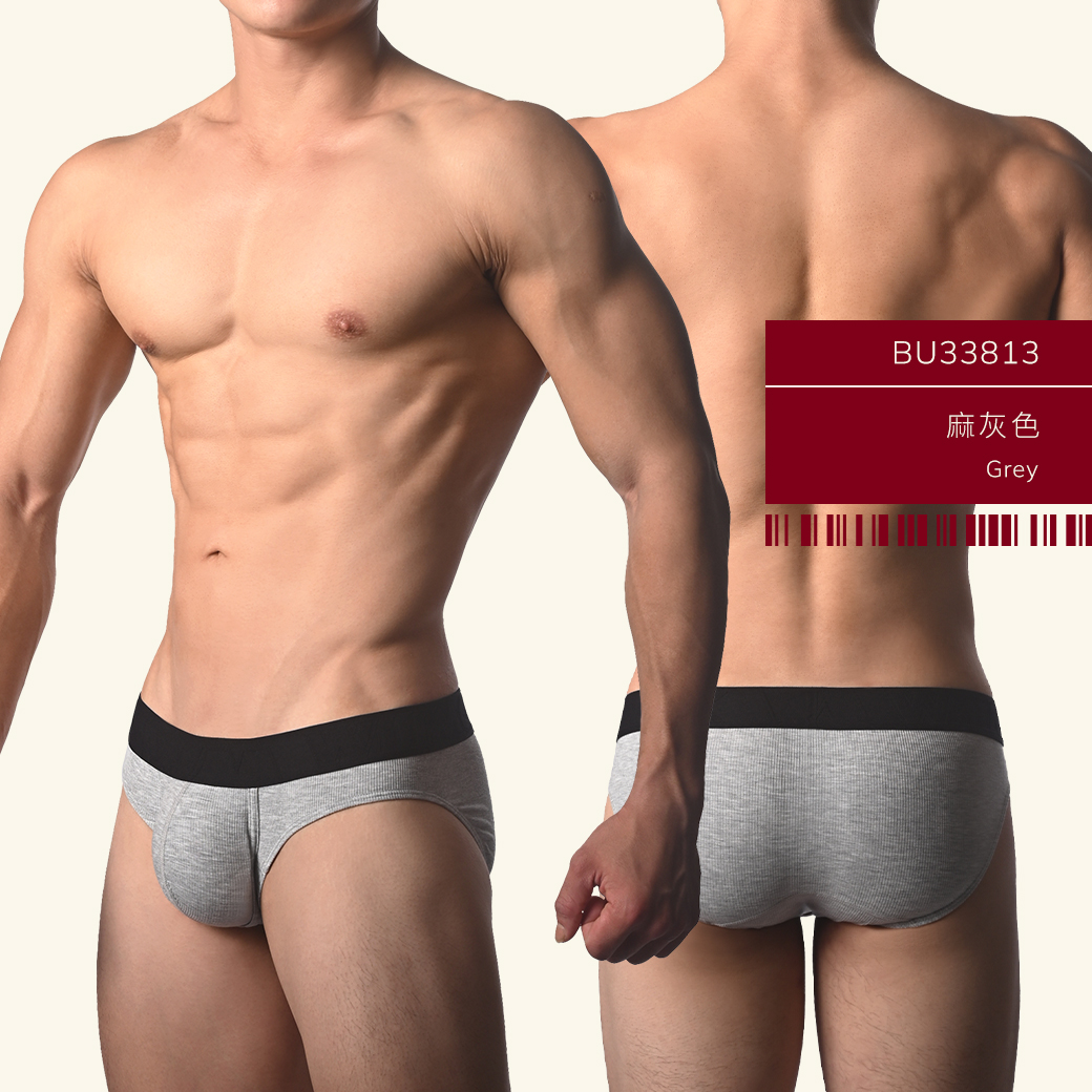 素色,羅紋,彈性,嫘萦,好屌型,三角褲,男內褲,plain color,ribbing,elastic,rayon,enhancing bulge,briefs,mens,underwears,bu3381