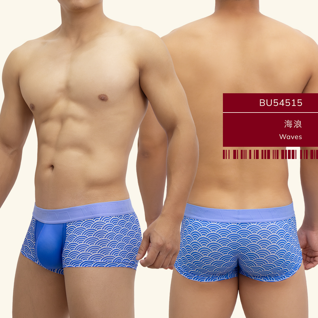 海浪,tdt,好屌型,四角褲,男內褲,waves,enhancing bulge,boxers,mens,underwears,bu54515