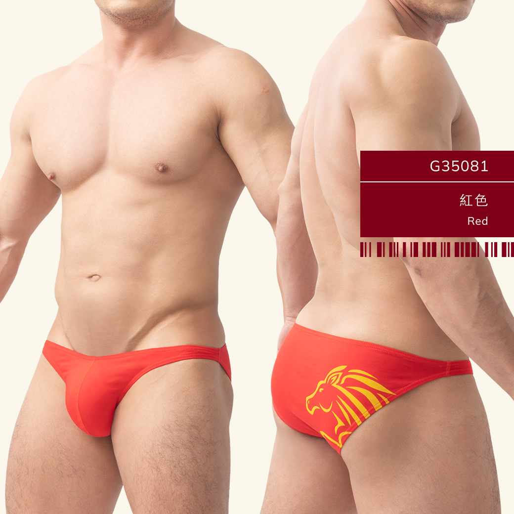 馬年內褲, 馬年三角褲, 生肖內褲, 新年內褲, 農曆新年內褲, 彈性棉內褲, 低腰三角褲, 男性內褲, Elastic Cotton Briefs, Low Rise Briefs, Men Briefs, Chinese New Year Underwear, Horse Year Underwear