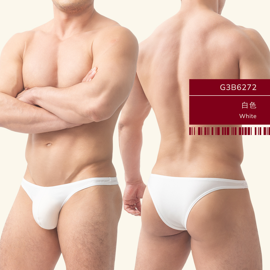 男內褲-素色三角褲-泳光布三角褲-半包臀內褲-性感男內褲-G3B627