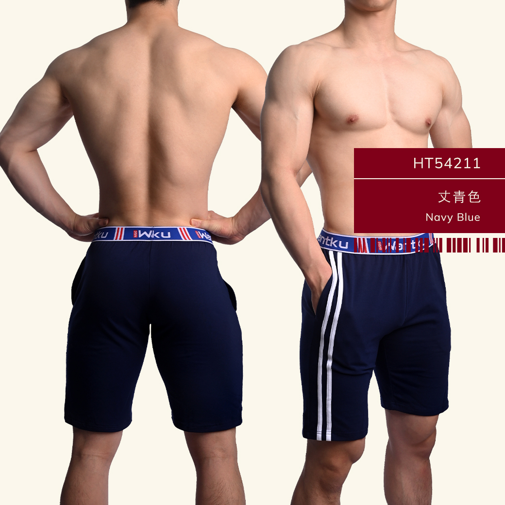 雙槓,彈性,棉,膝上,居家褲,double lines,elastic,cotton,long-shorts,homely types,ht5421