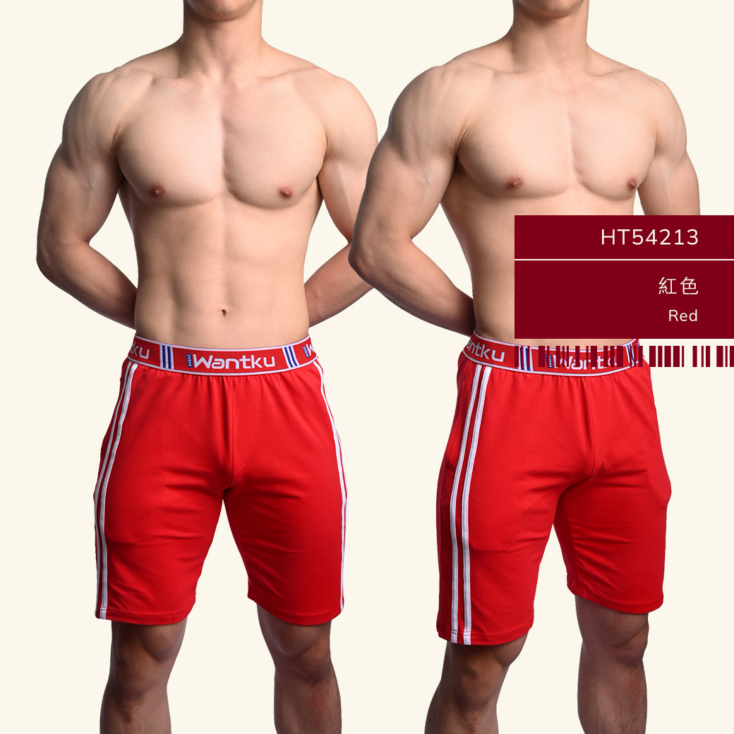 雙槓,彈性,棉,膝上,居家褲,double lines,elastic,cotton,long-shorts,homely types,ht5421