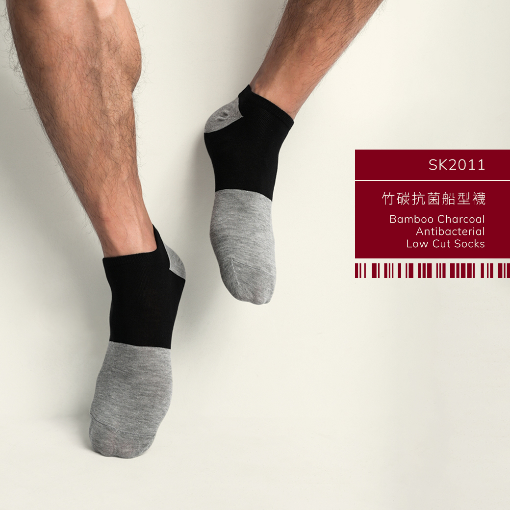 竹碳,抗菌,船型襪,bamboo,charcoal,antibacterial,low cut,socks,sk2011
